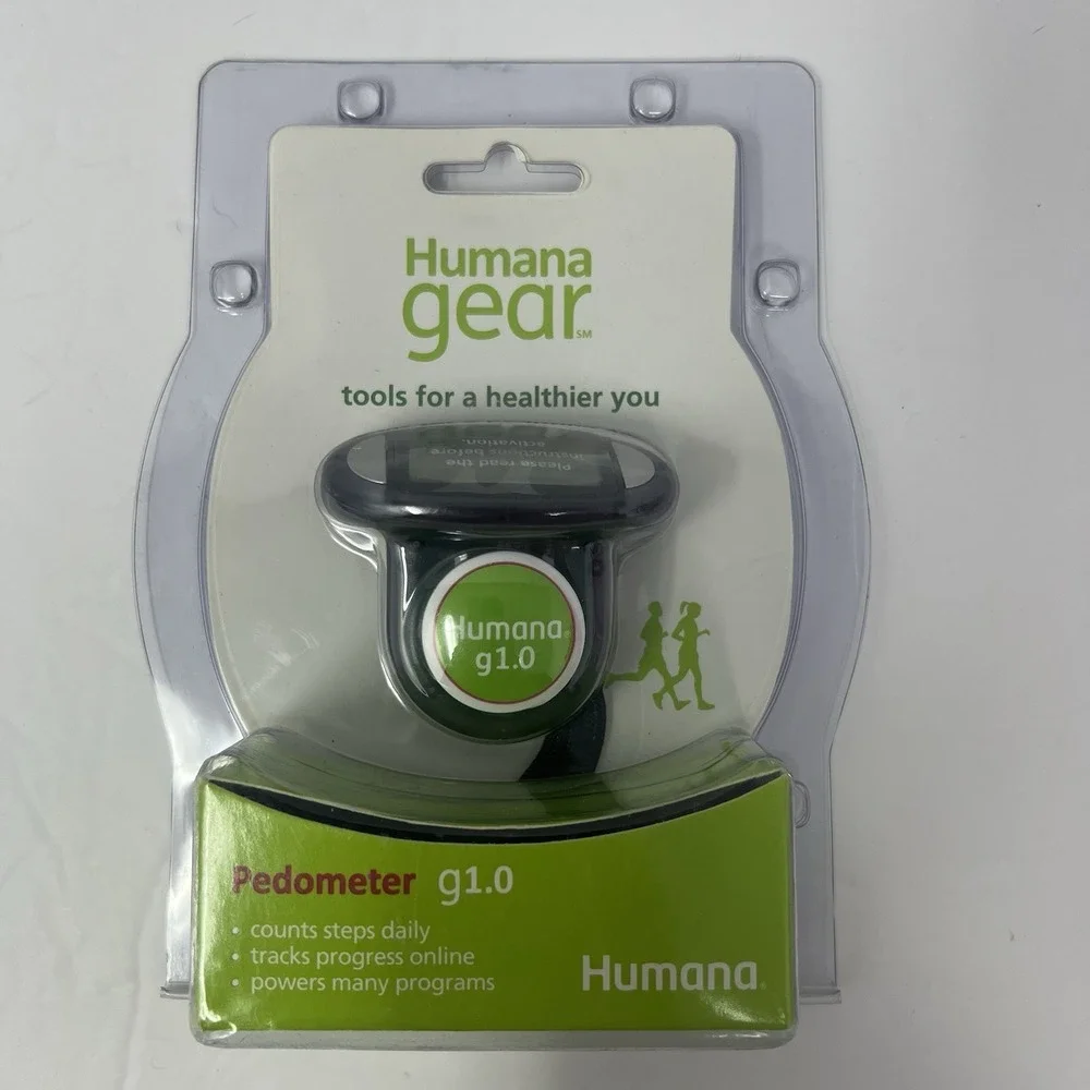 Humana‎ Gear g1.0 Pedometer Counts Steps Daily Tracks Progress Walk Run Jog